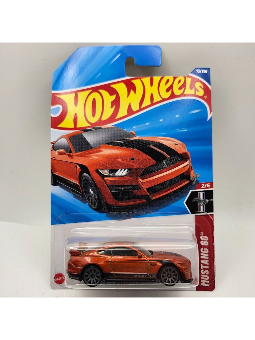 Hot Wheels 2020 Ford Mustang 60 Shelby GT500 Dk Orange 2/5 73/250